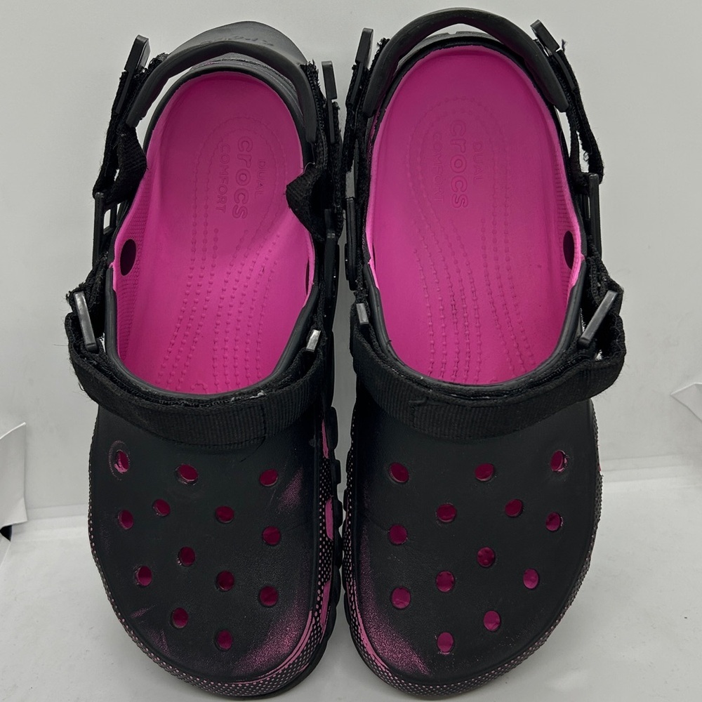 Post Malone x Crocs Duet Max Clog – Black/Pink Unisex - Men’s 10 Limited Edition - Picture 4 of 17